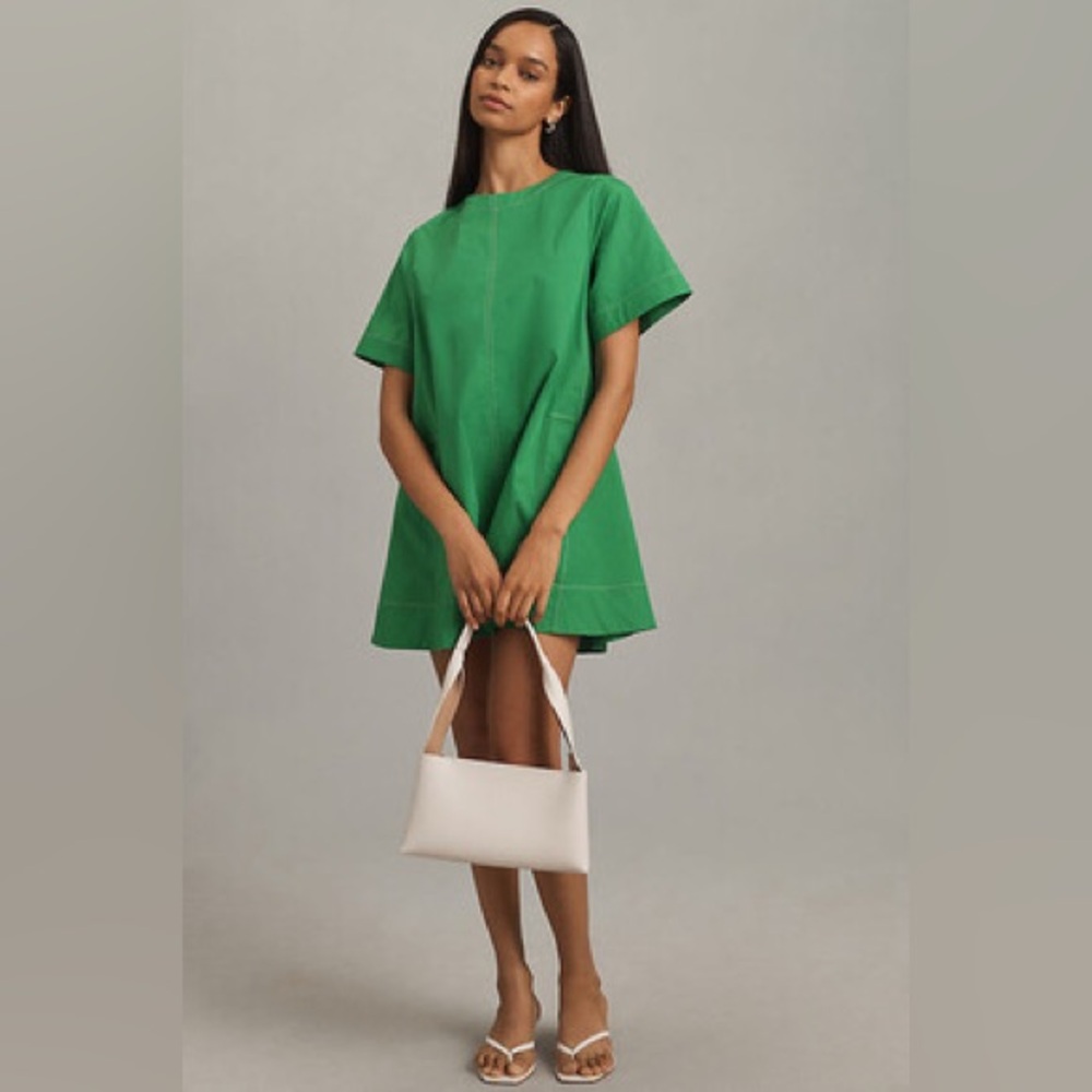 Jeannie Short Sleeve A-Line Mini Dress
